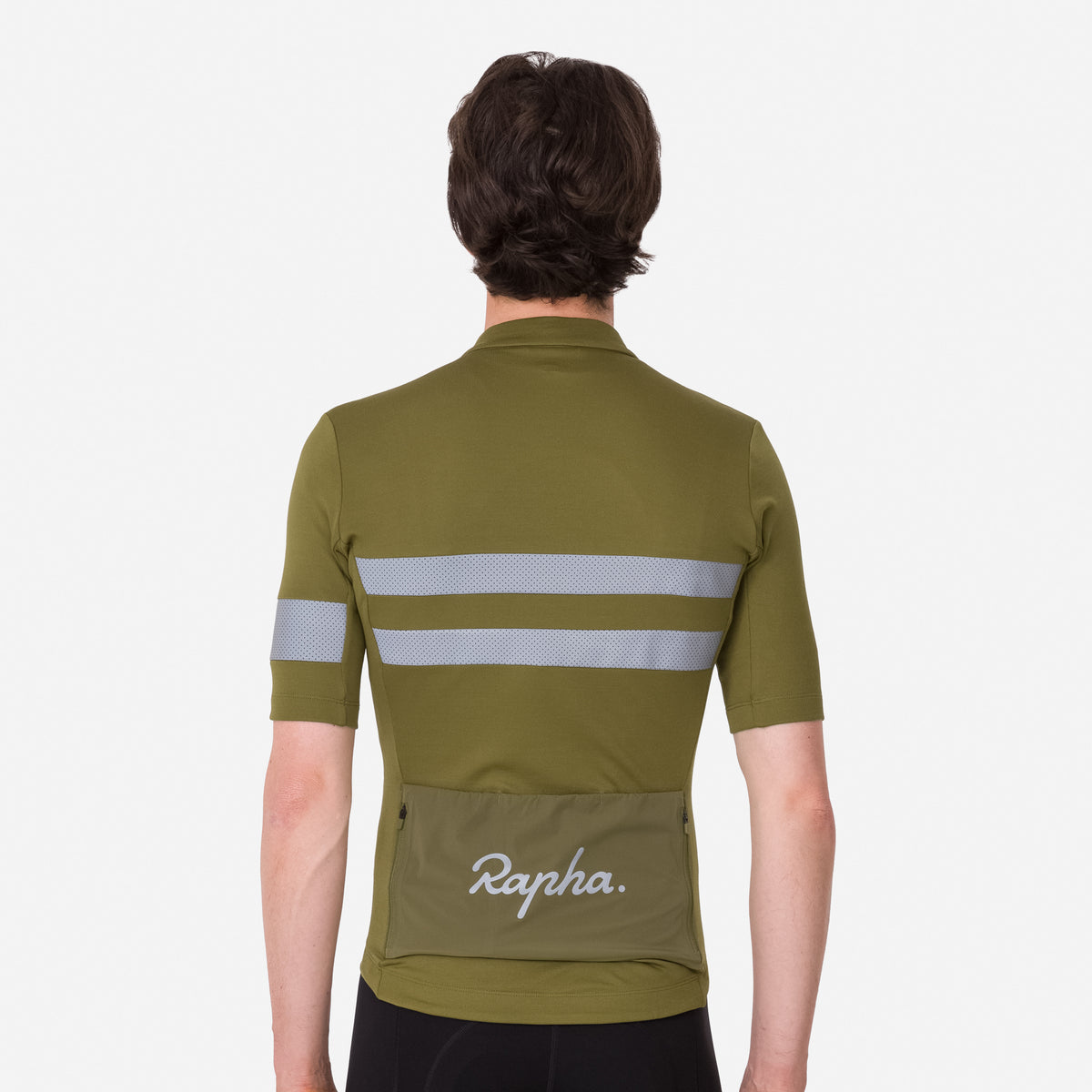 Men's Brevet Jersey - Dark Khaki/Silver