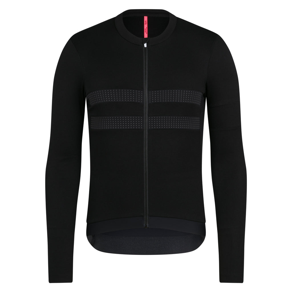 Men's Brevet Long Sleeve Merino Jersey III - Black/Black