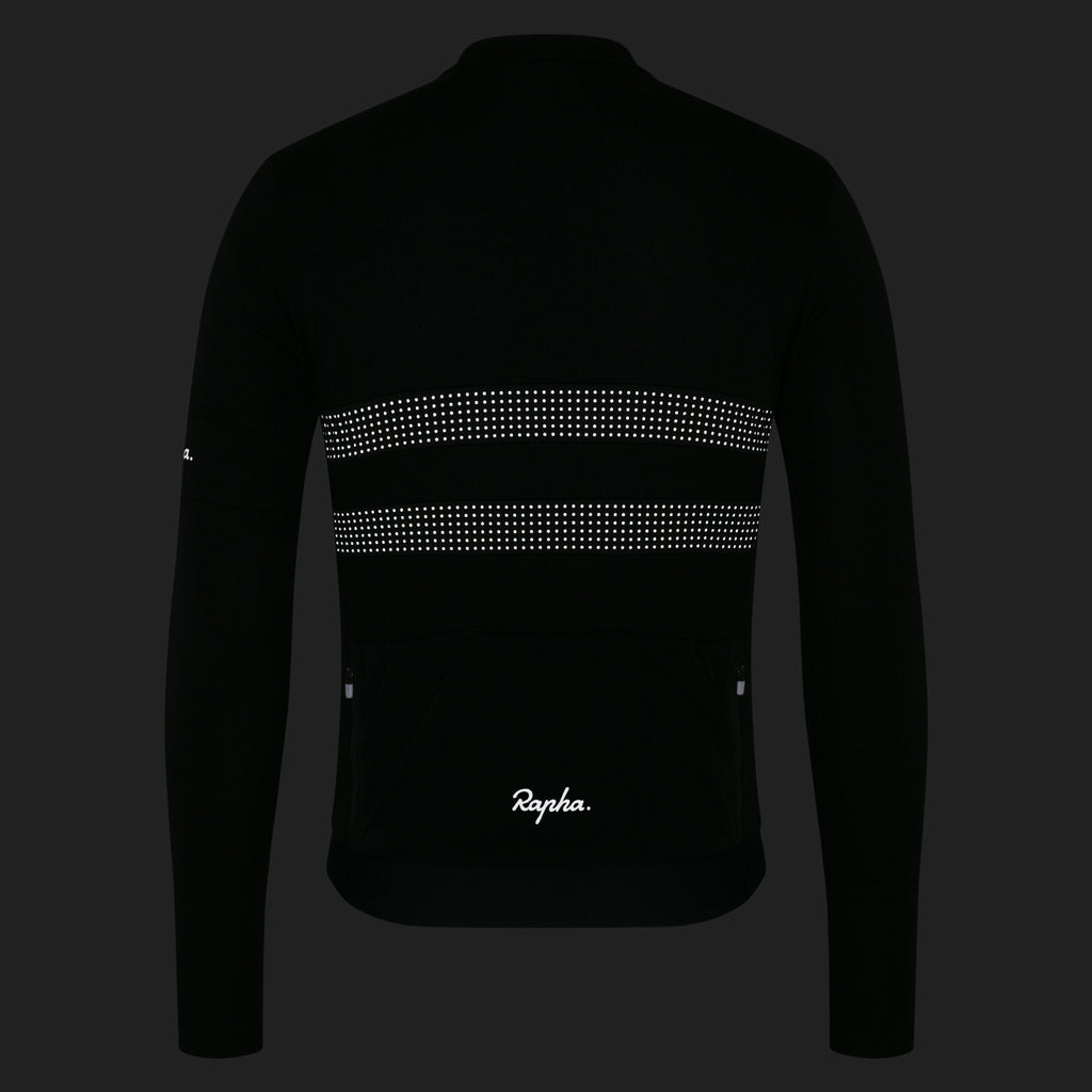 Men's Brevet Long Sleeve Merino Jersey III - Black/Black