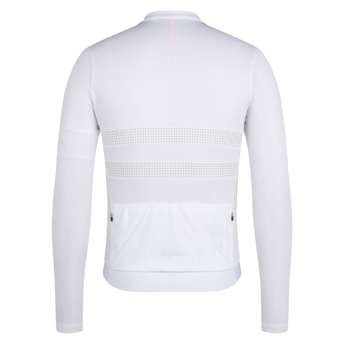 Men's Brevet Long Sleeve Merino Jersey III - White/Silver