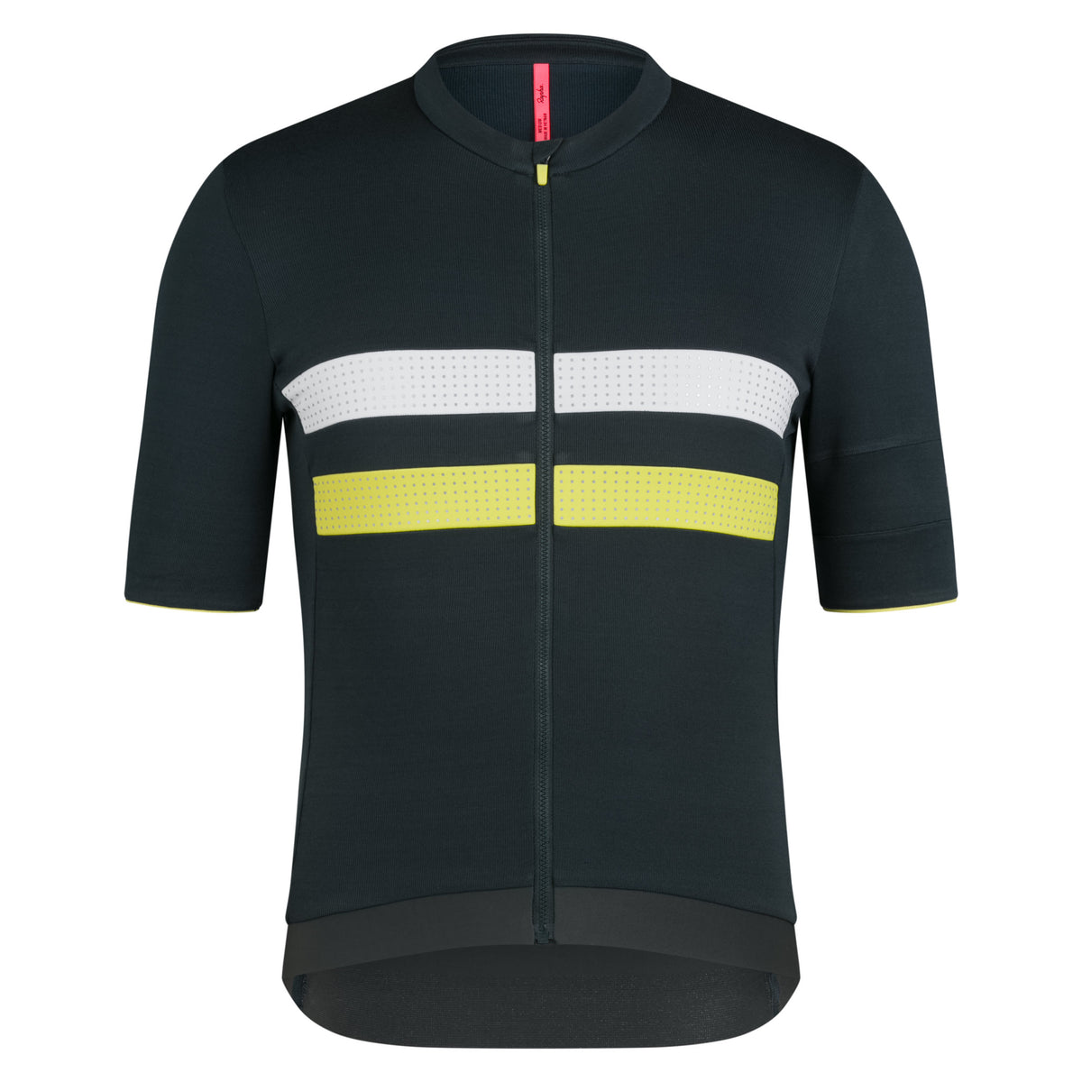 Men's Brevet Merino Jersey III - Dark Forest/Chartreuse