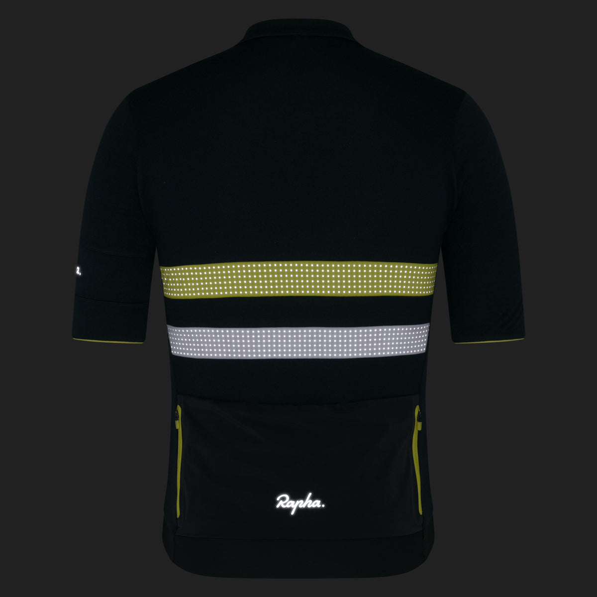 Men's Brevet Merino Jersey III - Dark Forest/Chartreuse