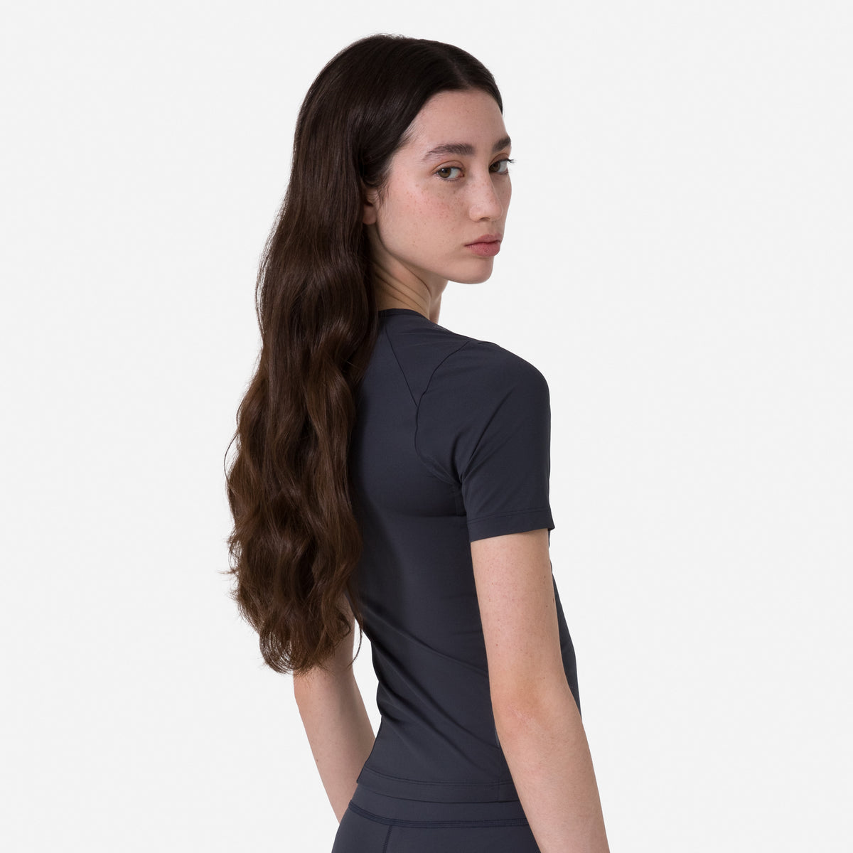 Women's Active T-shirt - Dark Grey / Dark Navy
