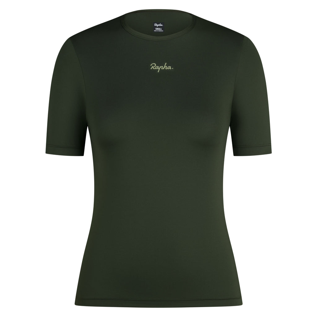 Women's Active T-shirt - Deep Olive Green/Olive Green