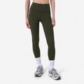 Women's Active Tights - Deep Olive Green/Olive Green