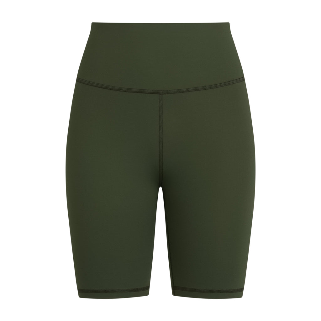 Women's Active Shorts - Deep Olive Green/Olive Green