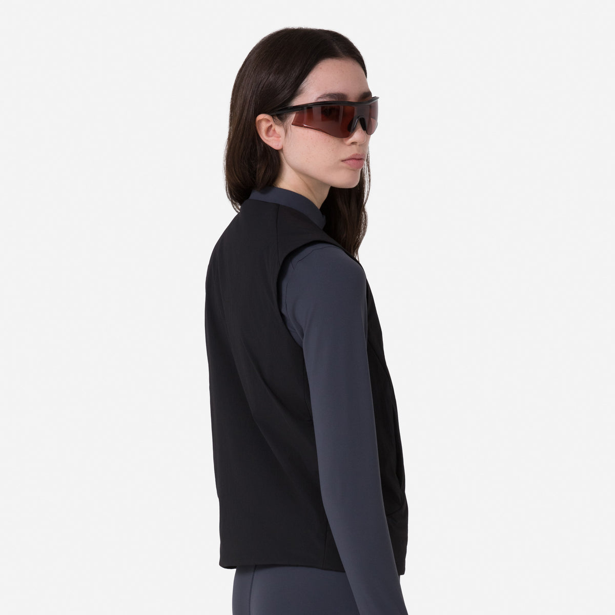 Women's Insulated Vest - Black / Grey