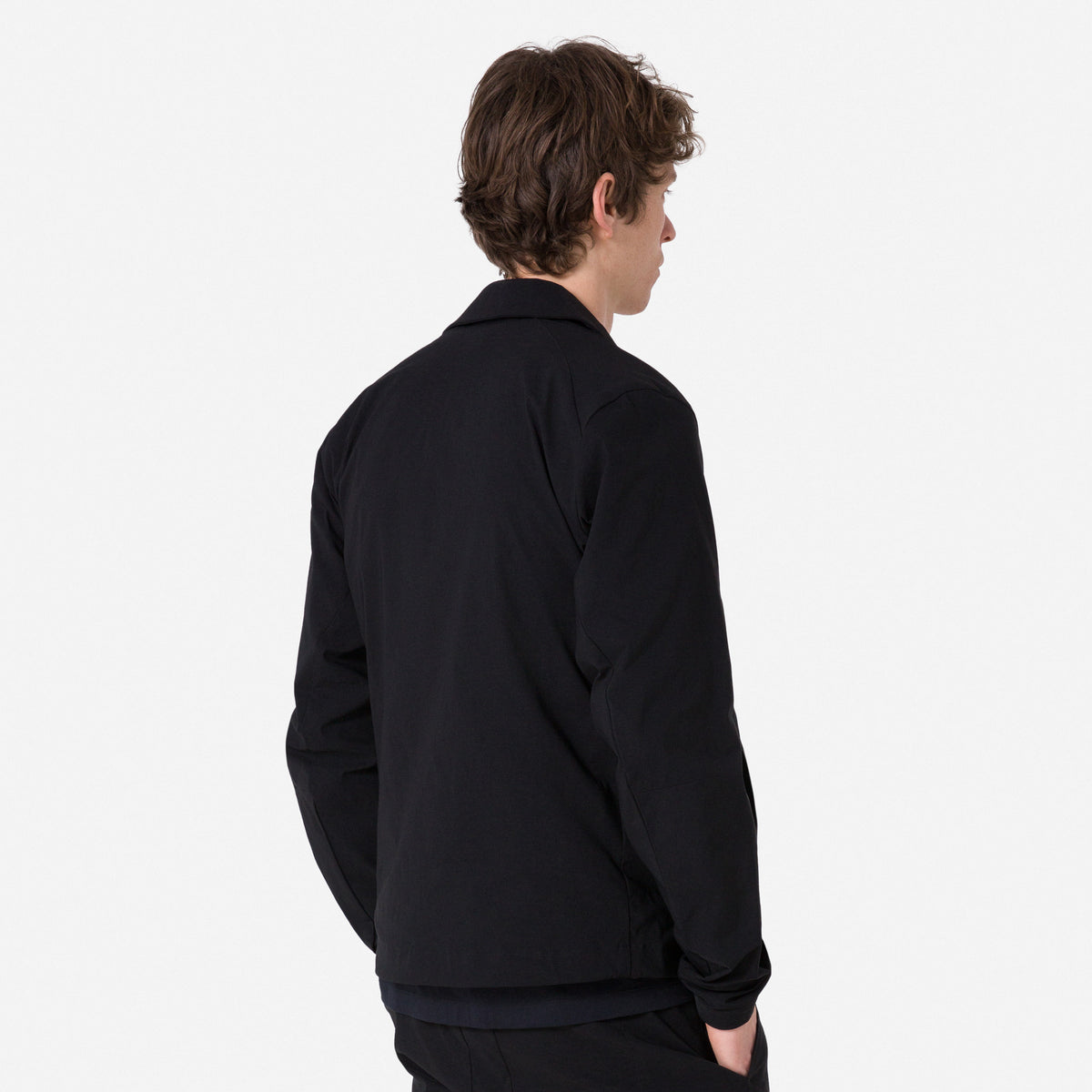 Men's Tech Collar Jacket - Black/Grey