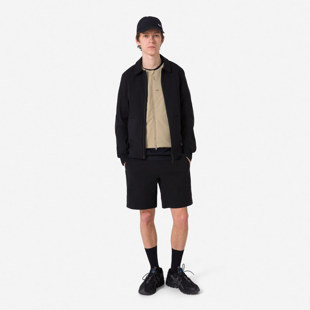 Men's Tech Collar Jacket - Black/Grey