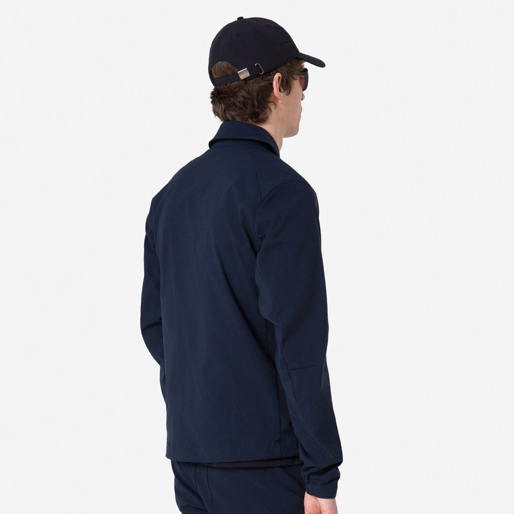 Men's Tech Collar Jacket - Dark Navy/Black