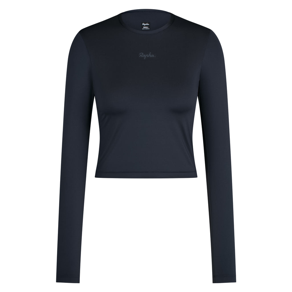 Women's Active Long Sleeve Top - Dark Grey / Dark Navy