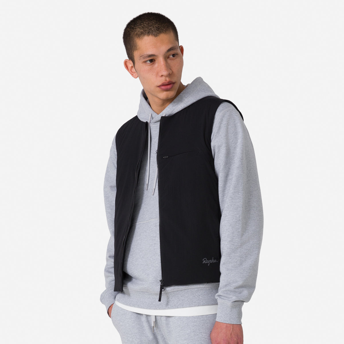 Men's Insulated Vest - Black/Grey