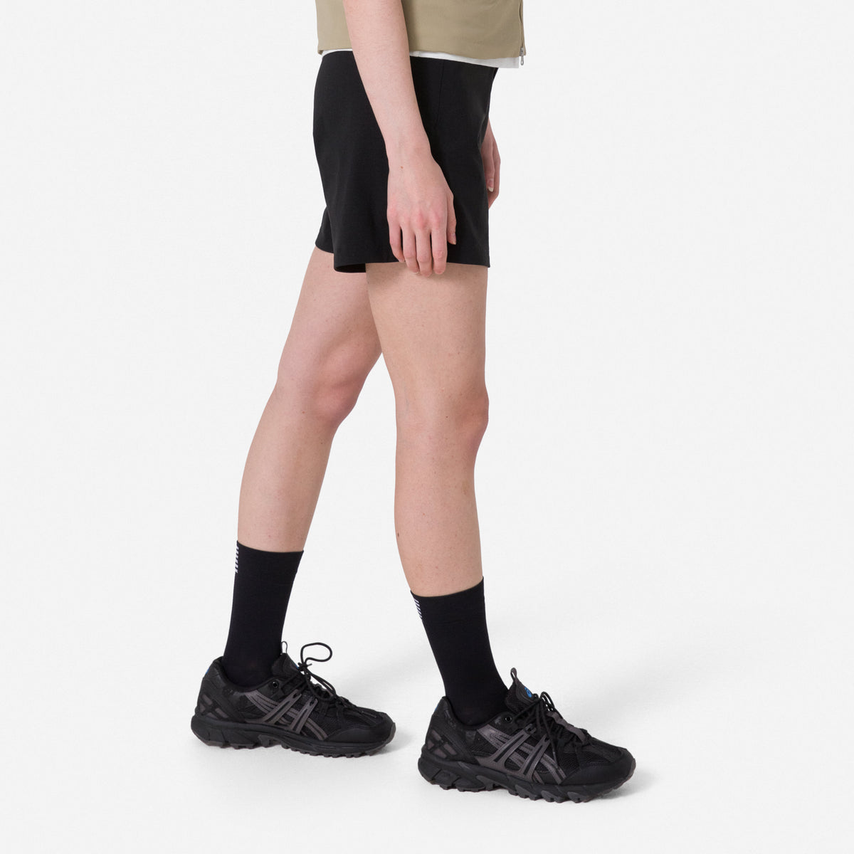 Women's Tech Shorts - Black/Grey