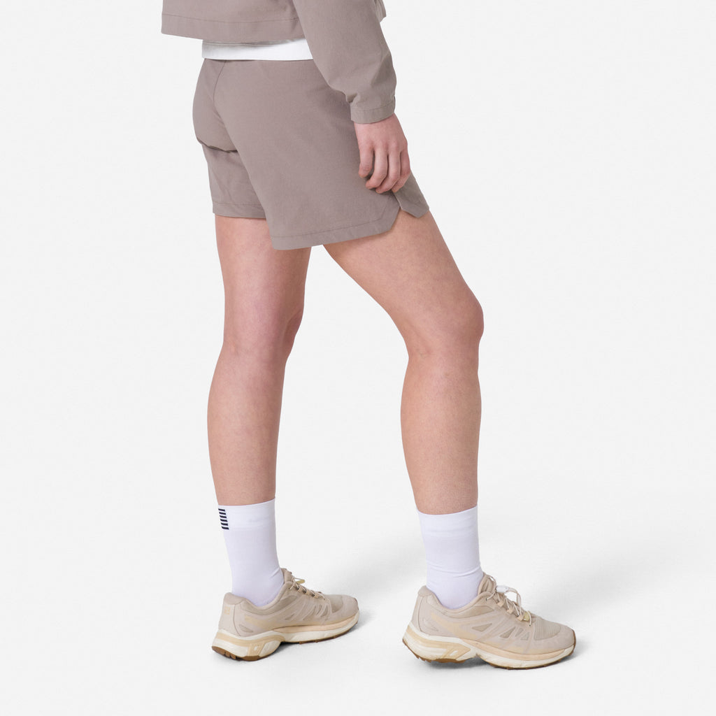 Women's Tech Shorts - Pale Brown