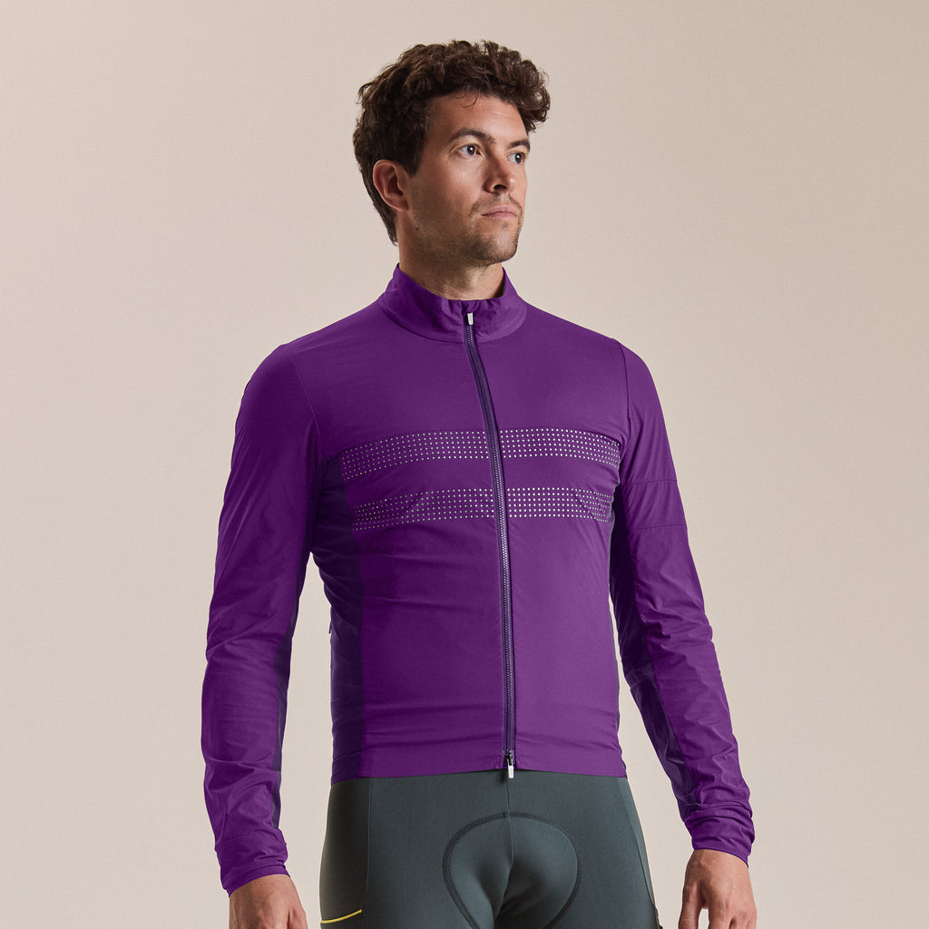 Men's Brevet Lightweight Insulated Jacket - Blackberry/White