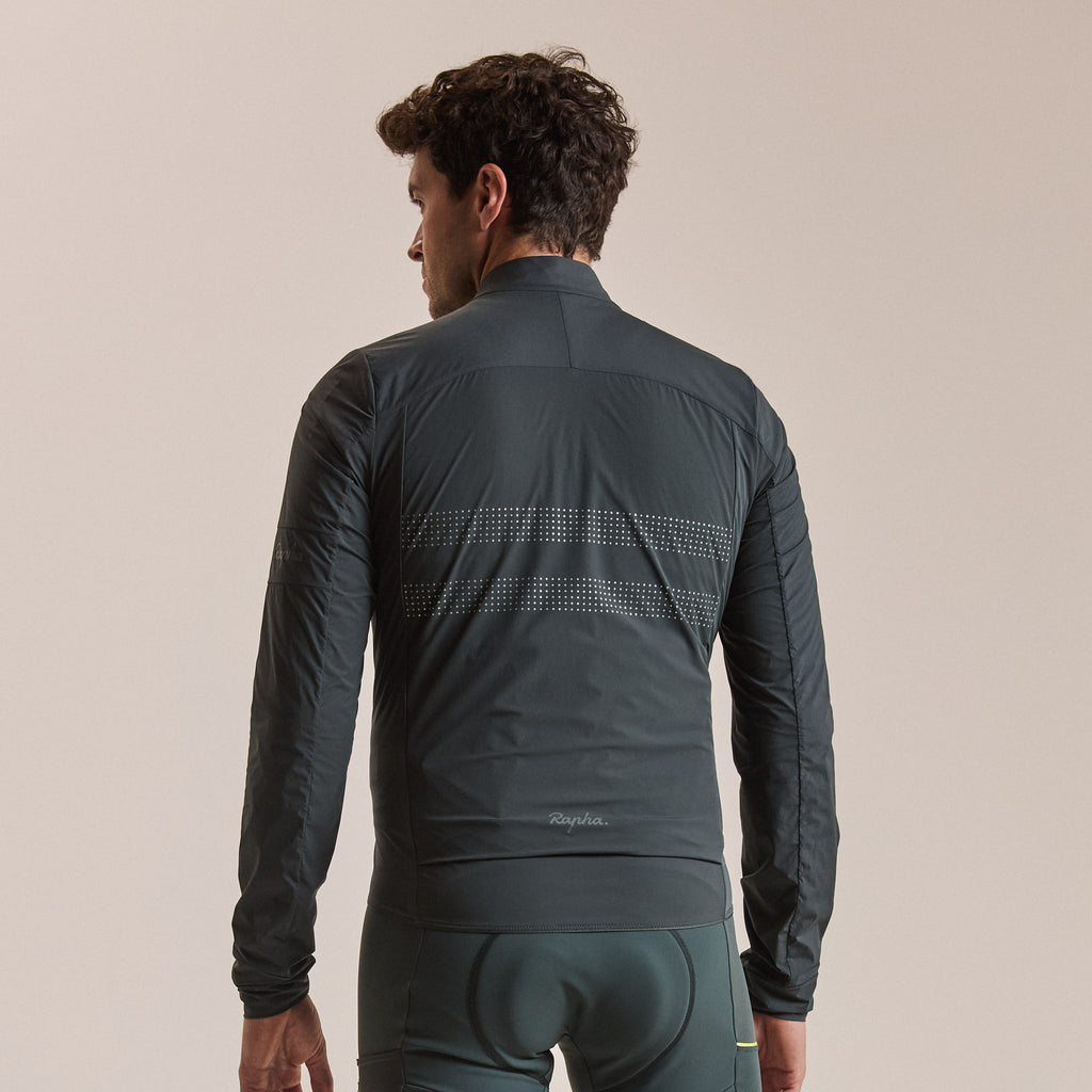 Men's Brevet Lightweight Insulated Jacket - Dark Forest/Silver Reflective