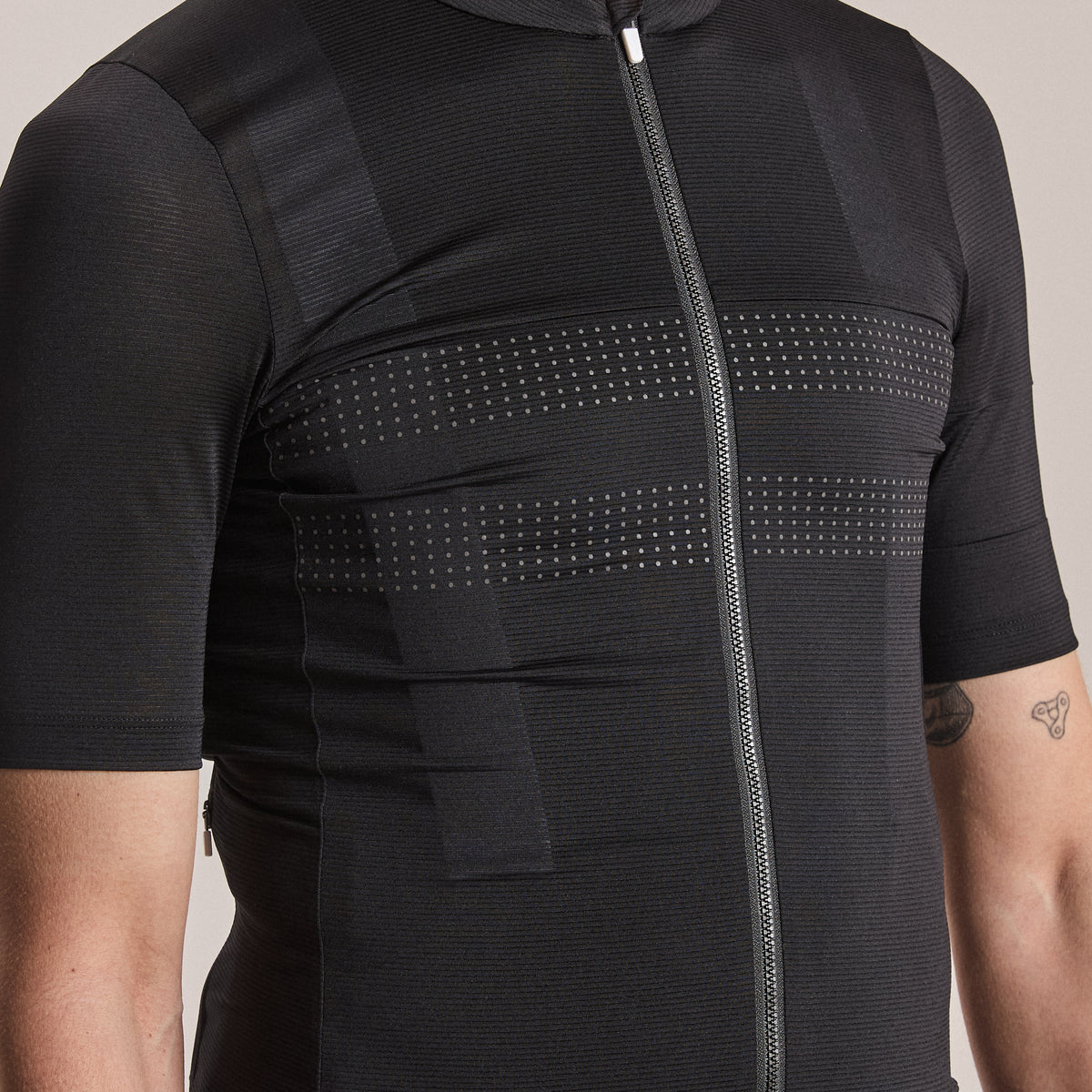 Men's Brevet Lightweight Jersey III - Black/Black Reflective