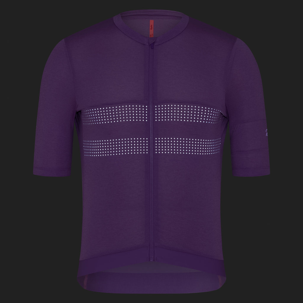 Men's Brevet Lightweight Jersey III - Stone Purple/Silver Reflective