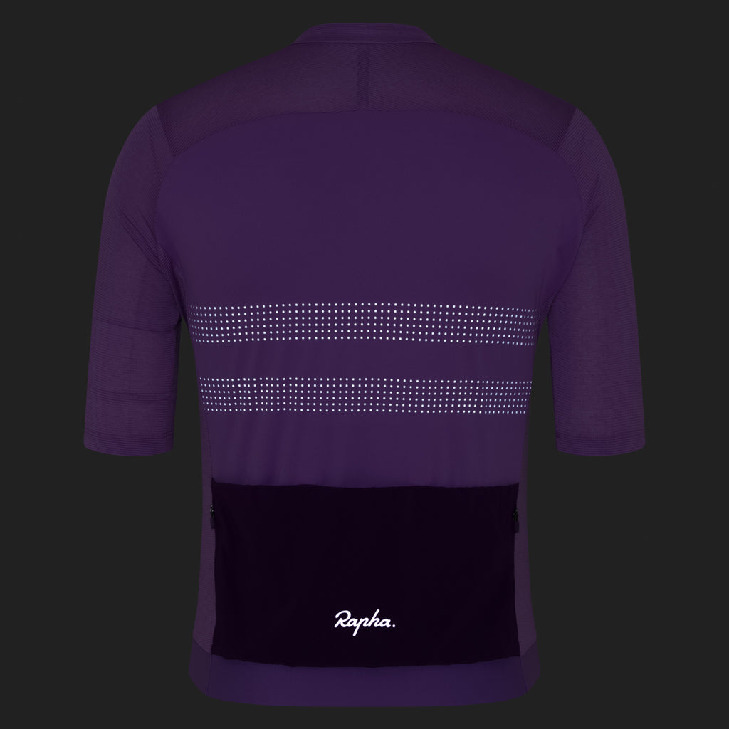 Men's Brevet Lightweight Jersey III - Stone Purple/Silver Reflective