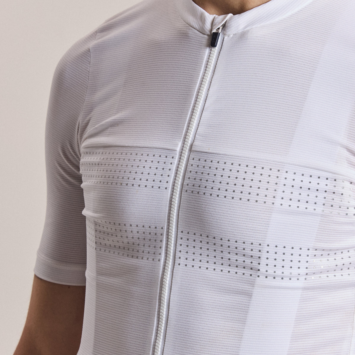 Men's Brevet Lightweight Jersey III - White/Silver