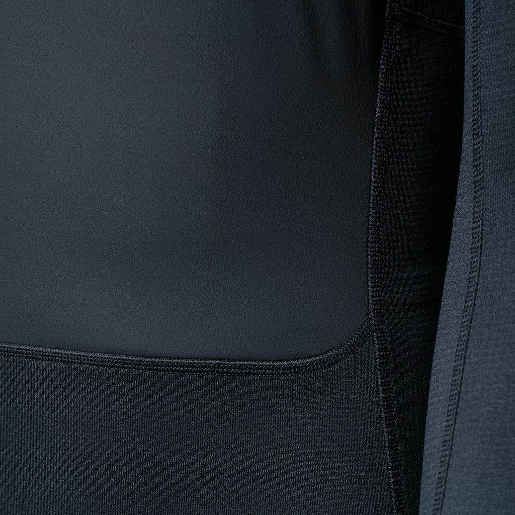 Men's Insulated Windblock Base Layer - Black / Black