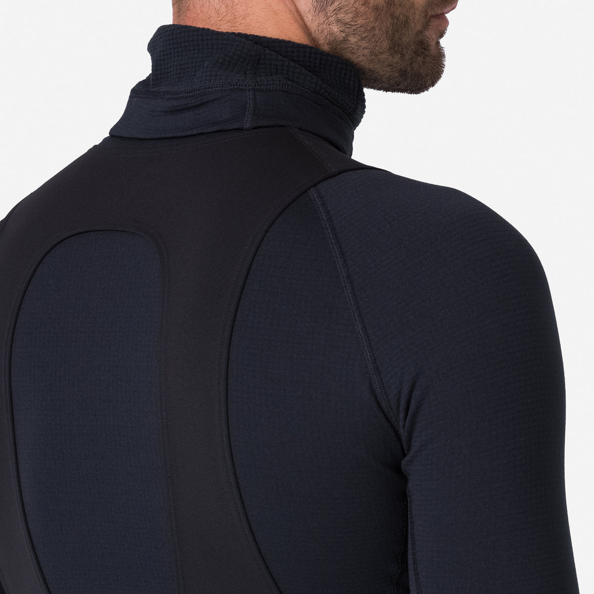 Men's Insulated Windblock Base Layer - Black / Black