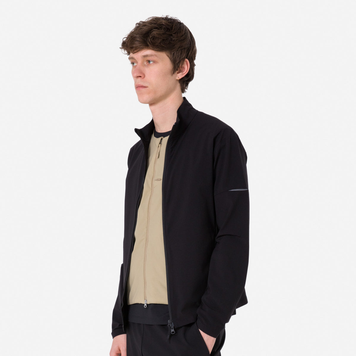 Men's Active Jacket - Black/Grey