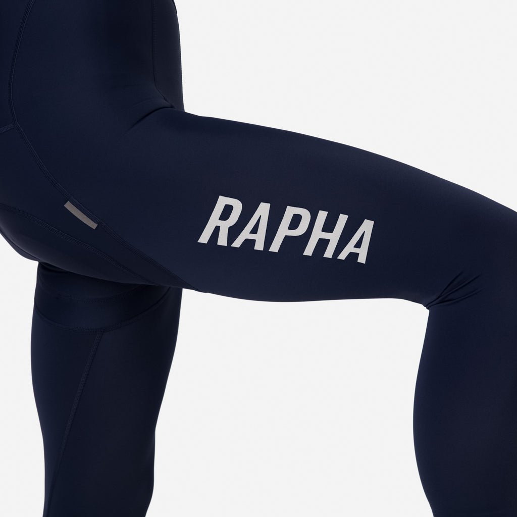 Men's Pro Team Lightweight Tights - Dark Navy/White