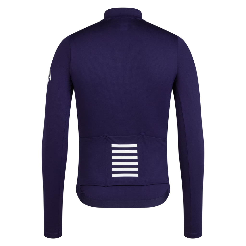 Men's Pro Team Long Sleeve Midweight Jersey - Navy Purple/White
