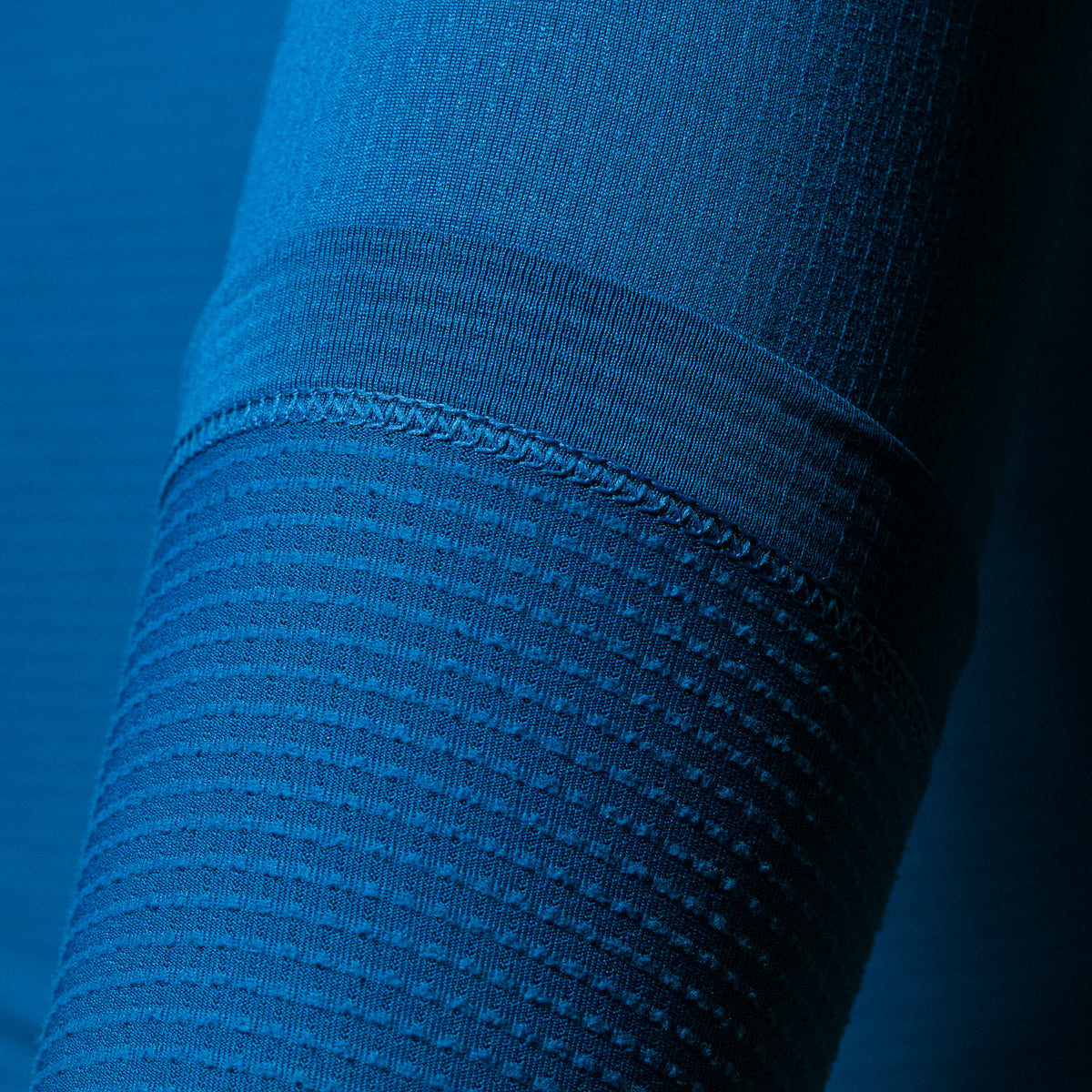 Men's Pro Team Long Sleeve Midweight Jersey - Petrol Blue/White