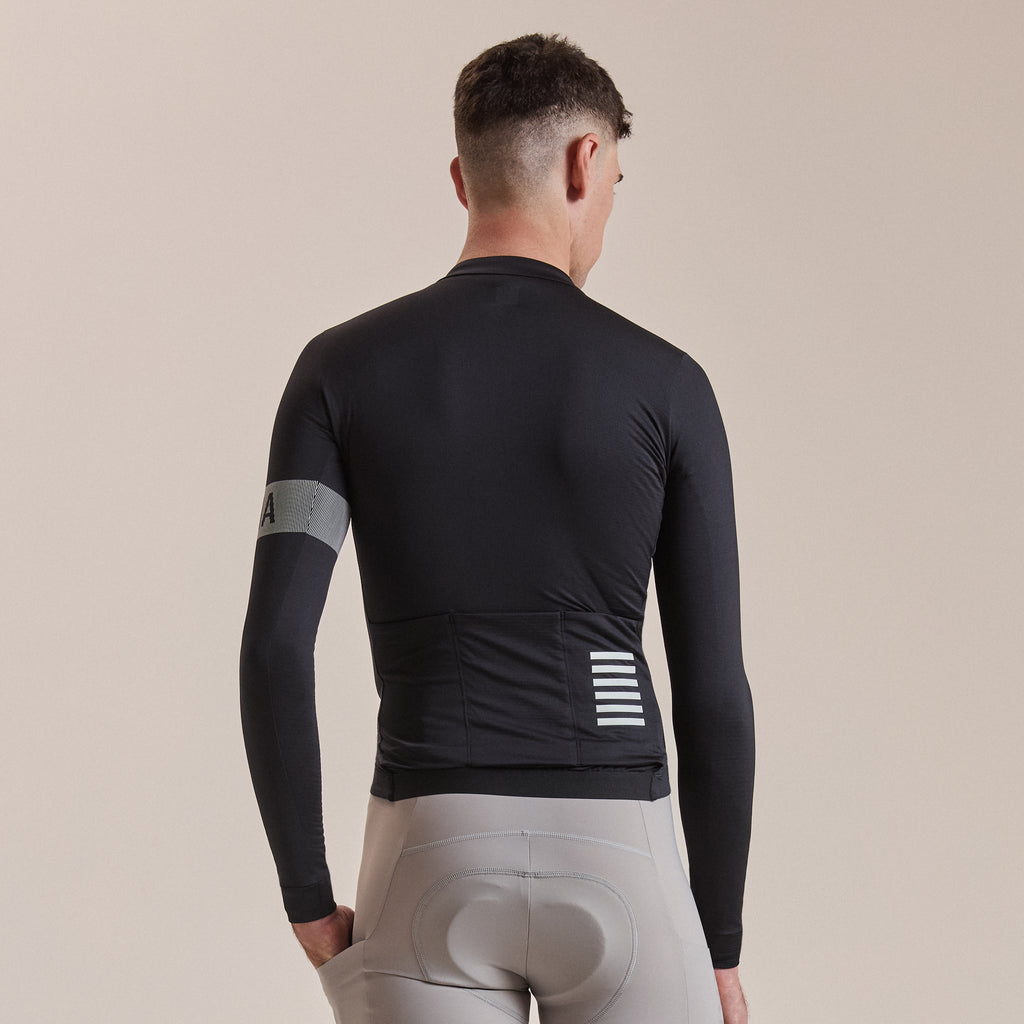 Men's Pro Team Long Sleeve Midweight Jersey II - Black/White