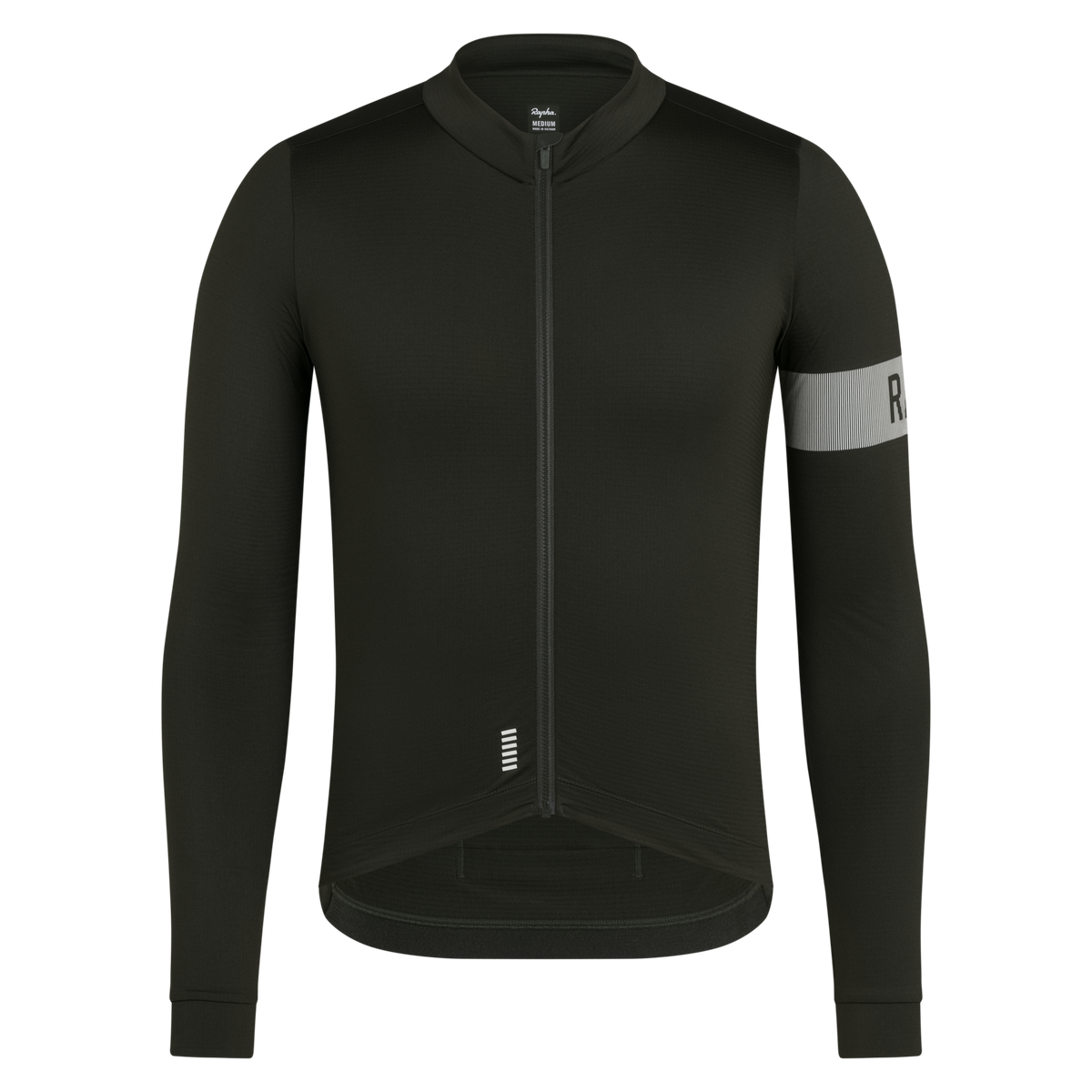 Men's Pro Team Long Sleeve Midweight Jersey II - Bottle Green/White