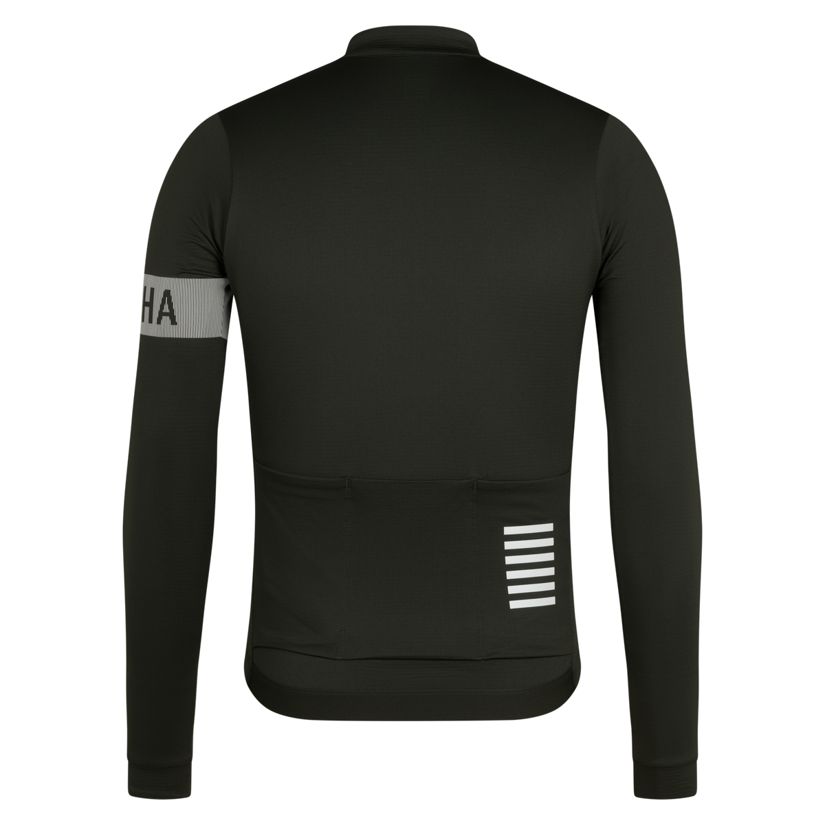 Men's Pro Team Long Sleeve Midweight Jersey II - Bottle Green/White