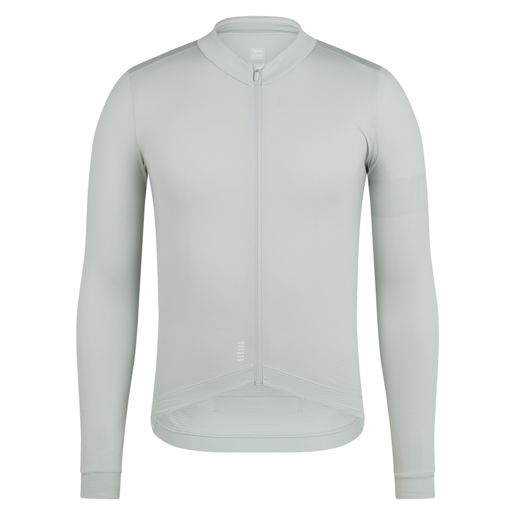 Men's Pro Team Long Sleeve Midweight Jersey II - Grey/White