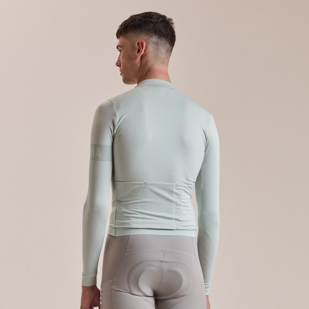 Men's Pro Team Long Sleeve Midweight Jersey II - Grey/White