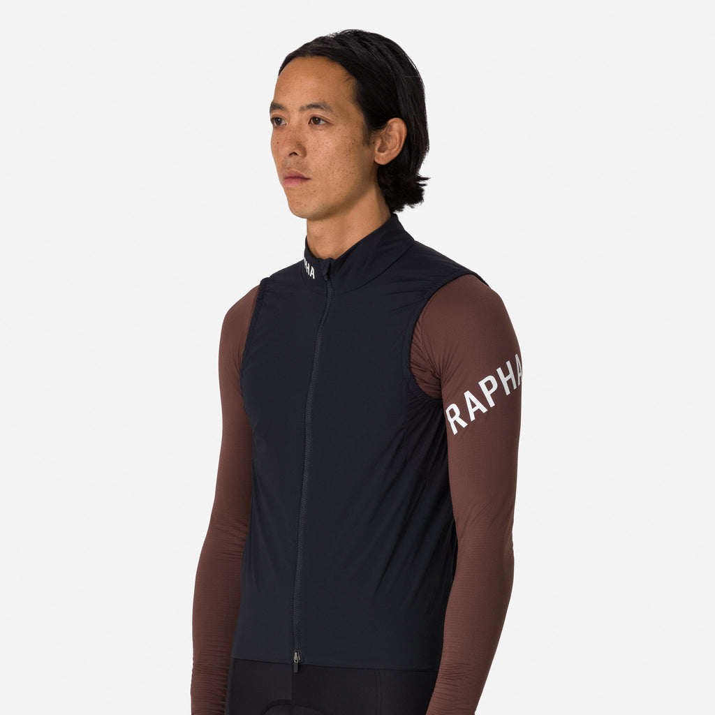 Men's Pro Team Insulated Gilet - Black/White