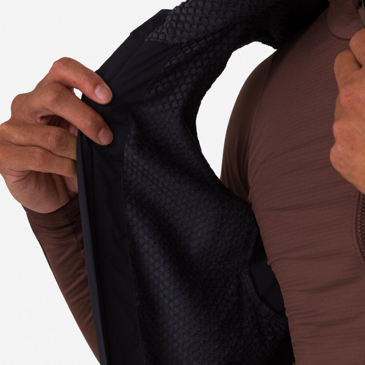 Men's Pro Team Insulated Gilet - Black/White