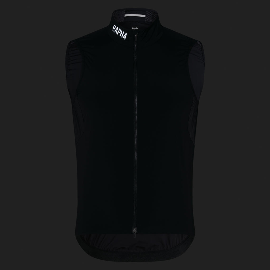 Men's Pro Team Insulated Gilet - Black/White
