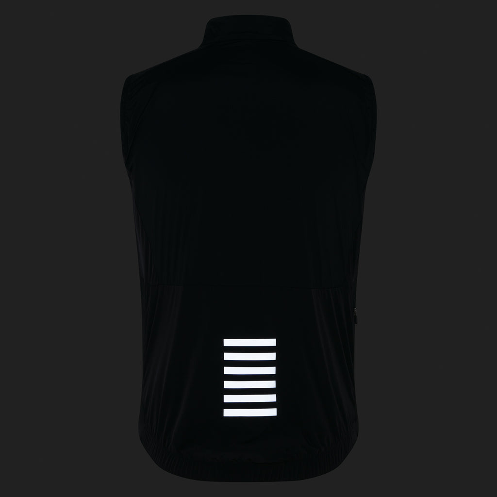 Men's Pro Team Insulated Gilet - Black/White