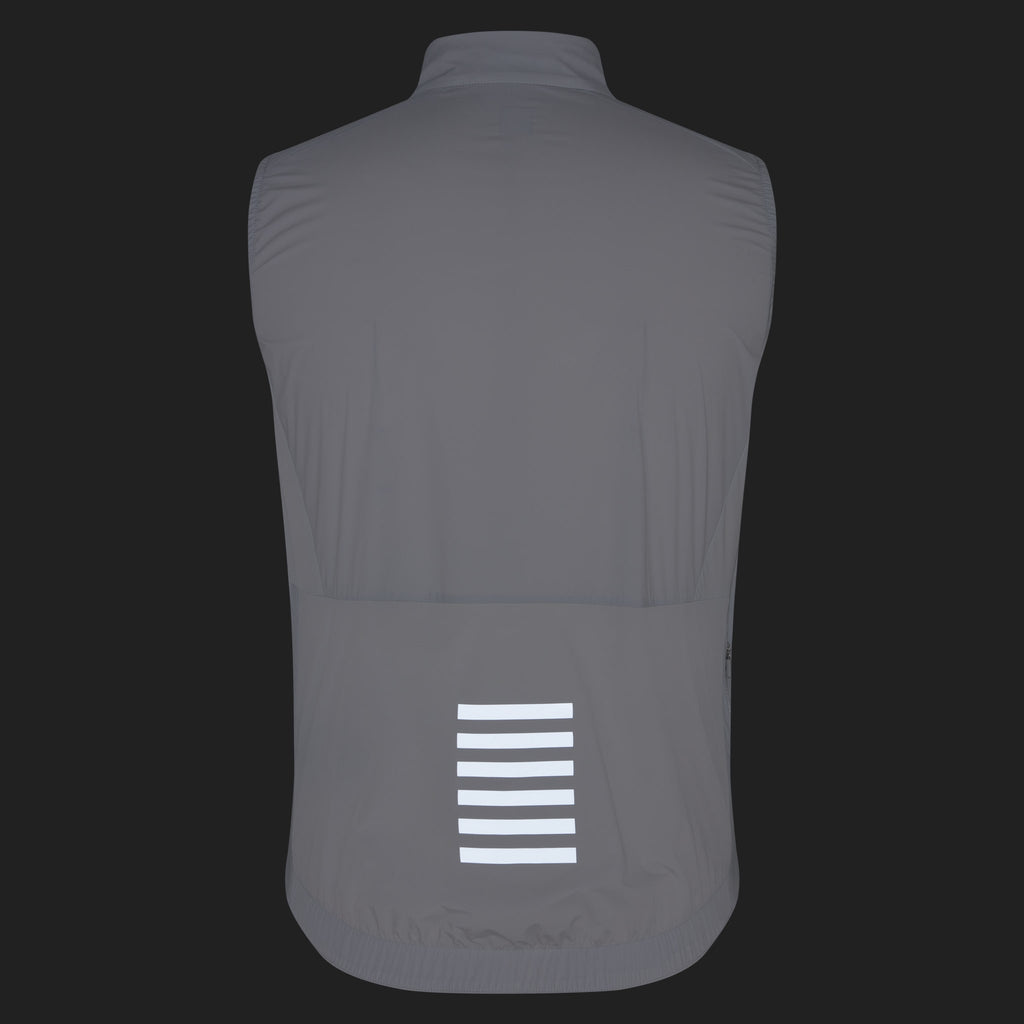 Men's Pro Team Insulated Gilet - Silver/White
