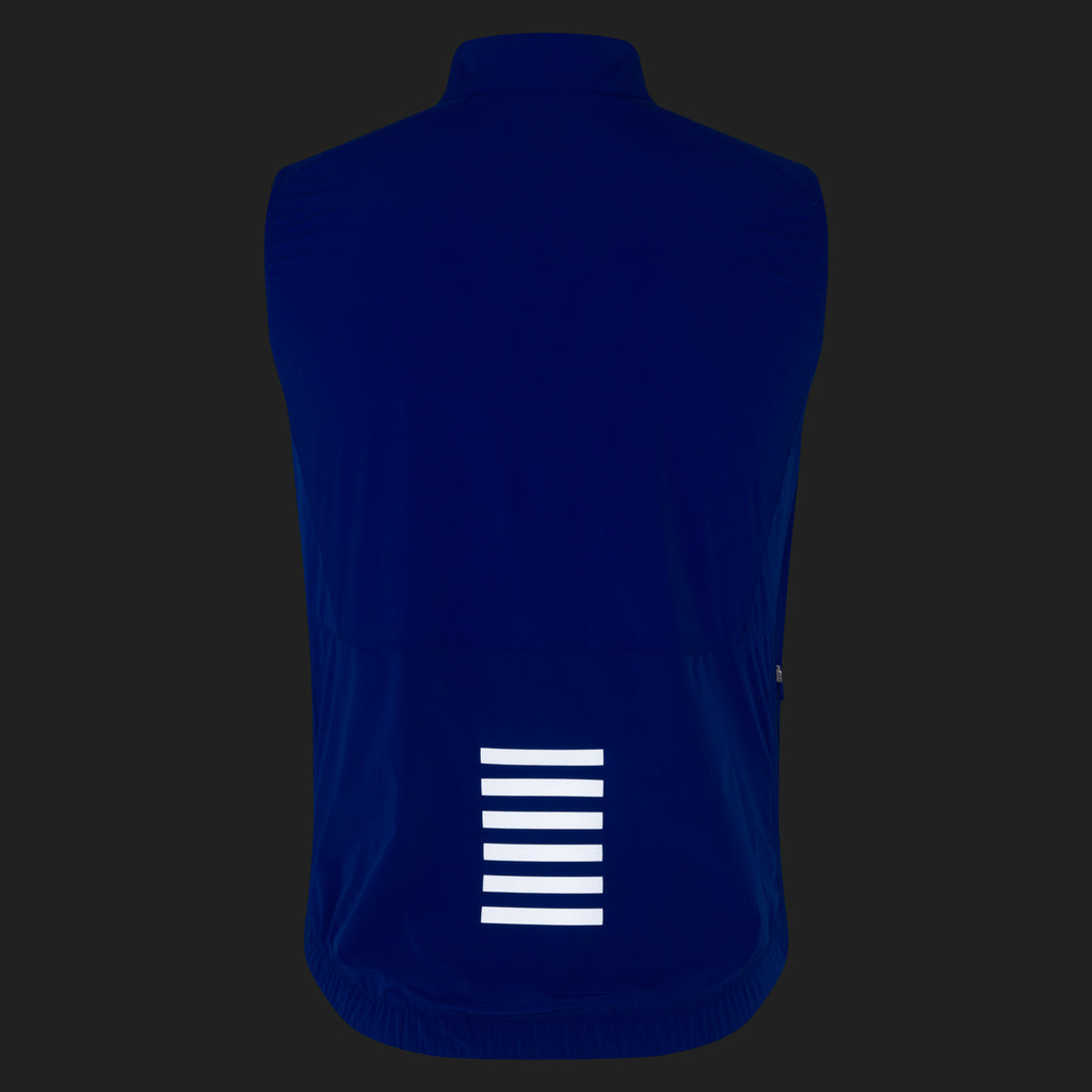 Men's Pro Team Insulated Gilet - Blue/White