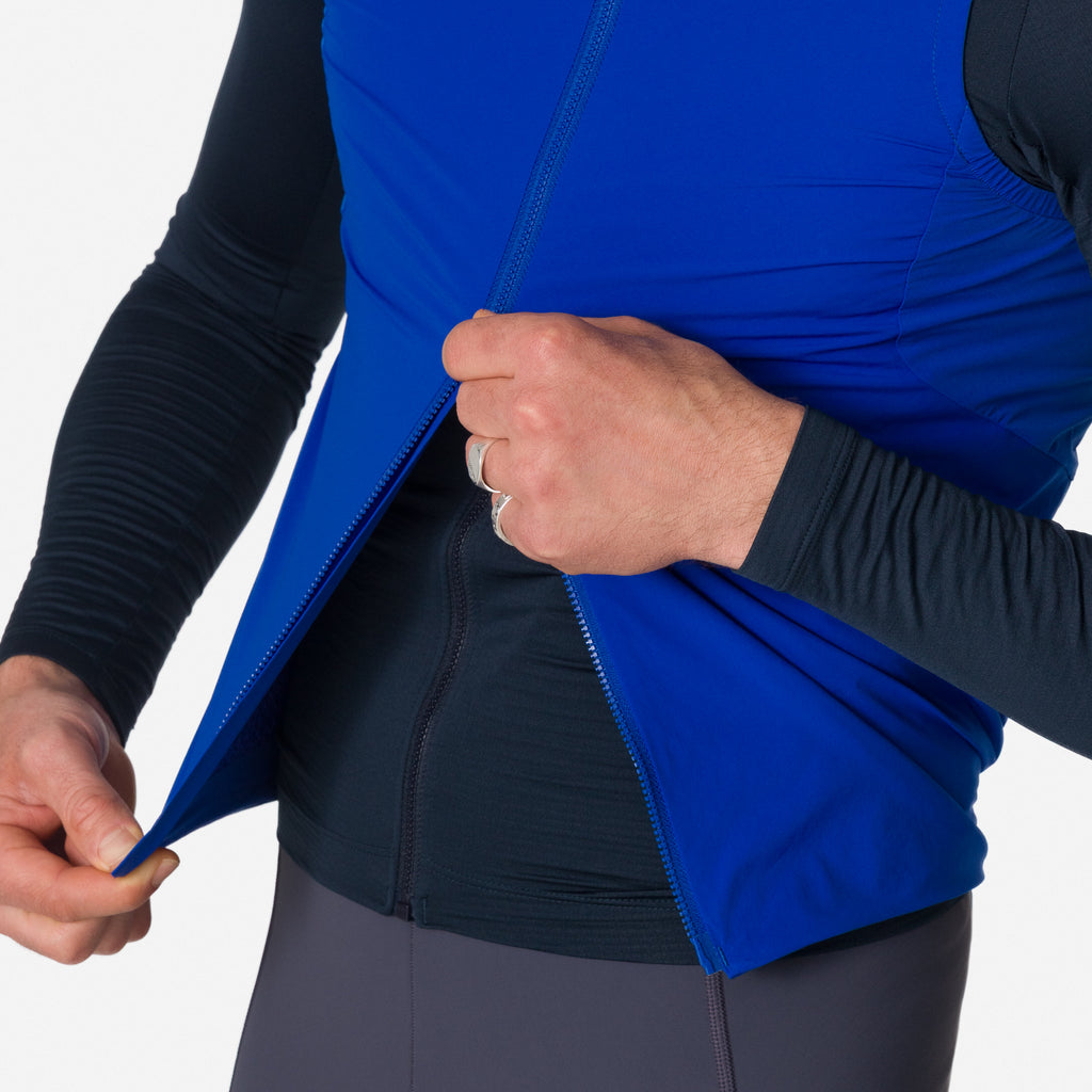 Men's Pro Team Insulated Gilet - Blue/White