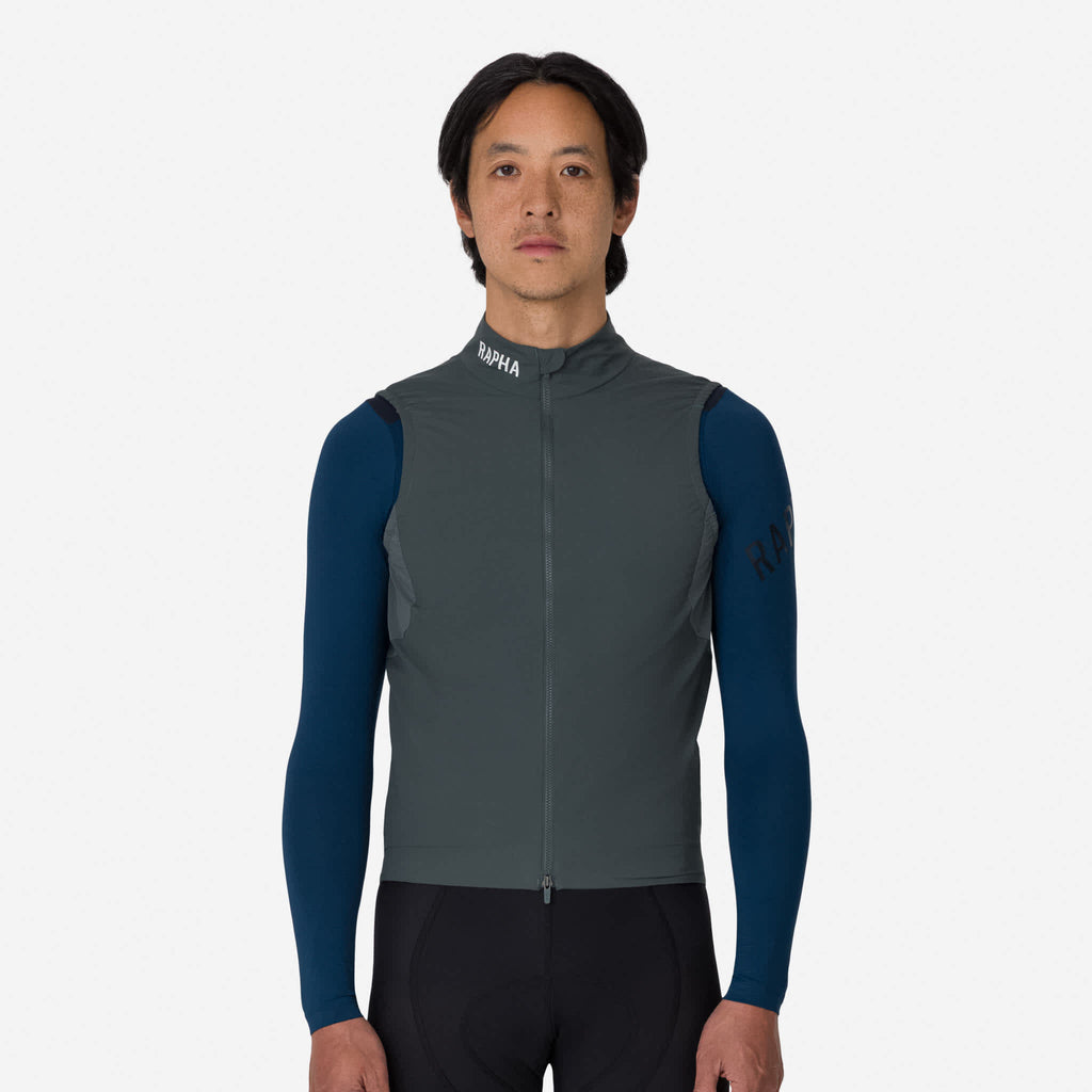 Men's Pro Team Insulated Gilet - Onyx/White