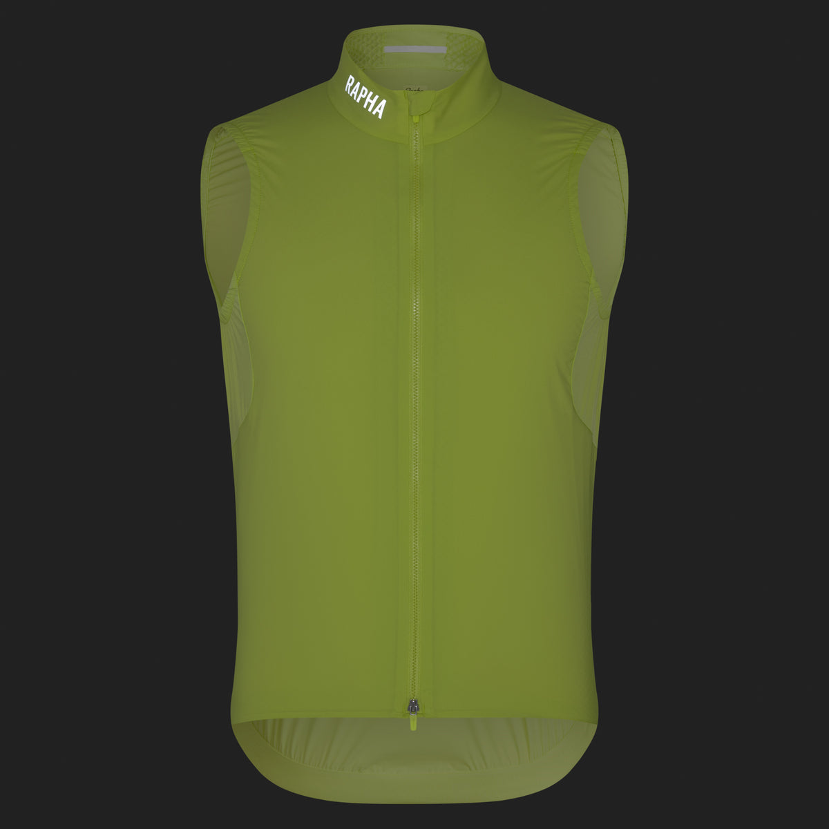 Men's Pro Team Insulated Gilet - Lime Green/White