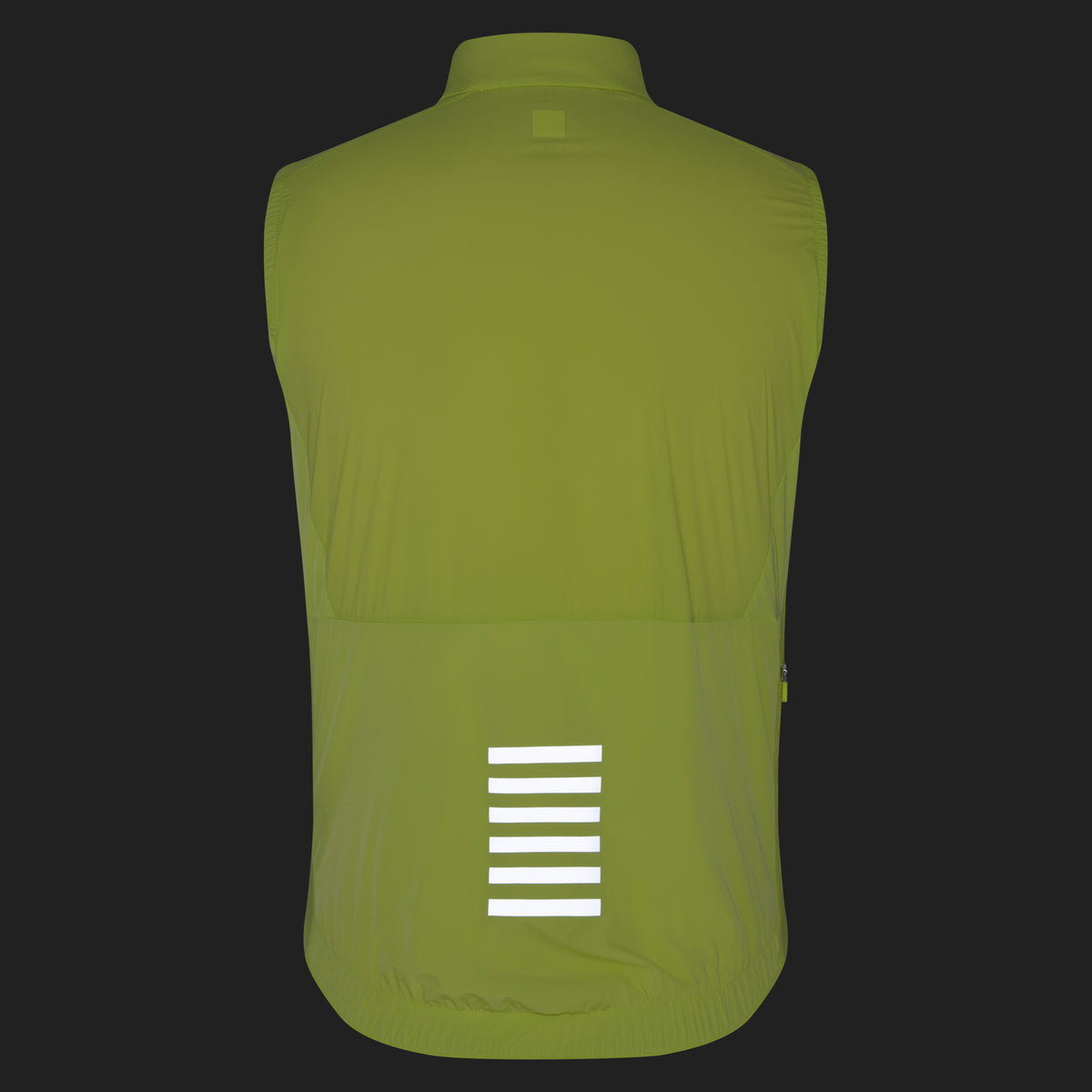 Men's Pro Team Insulated Gilet - Lime Green/White
