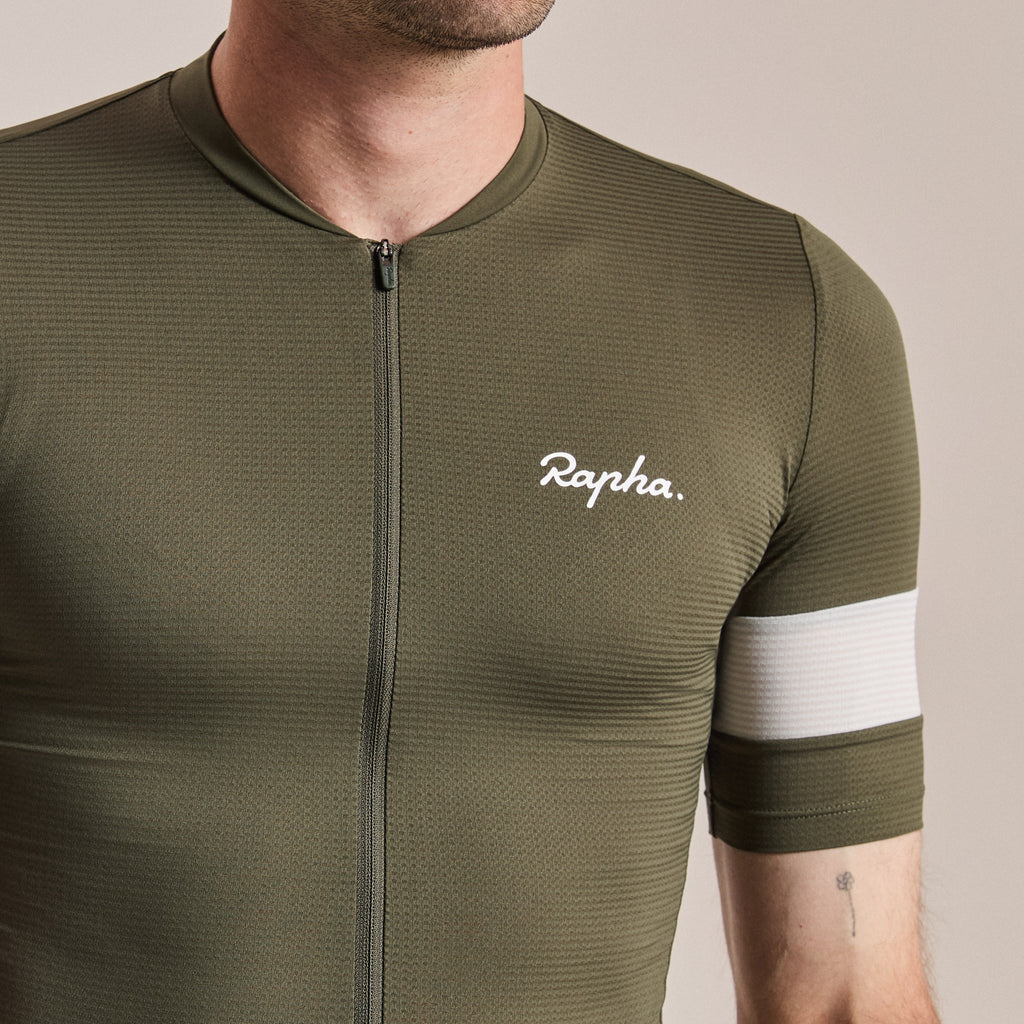 Men's Core Lightweight Jersey - Dark Green/White