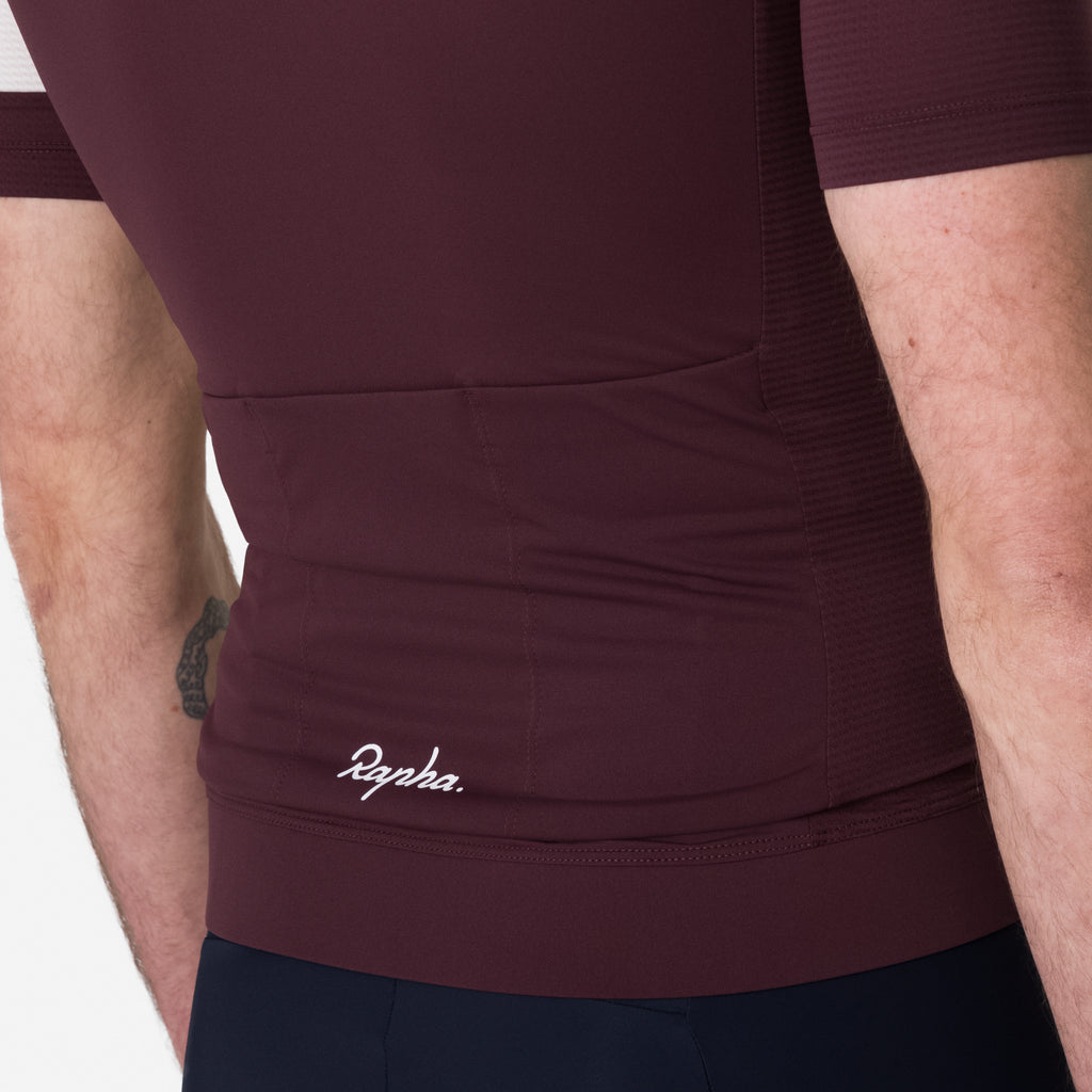 Men's Core Lightweight Jersey - Mahogany/White