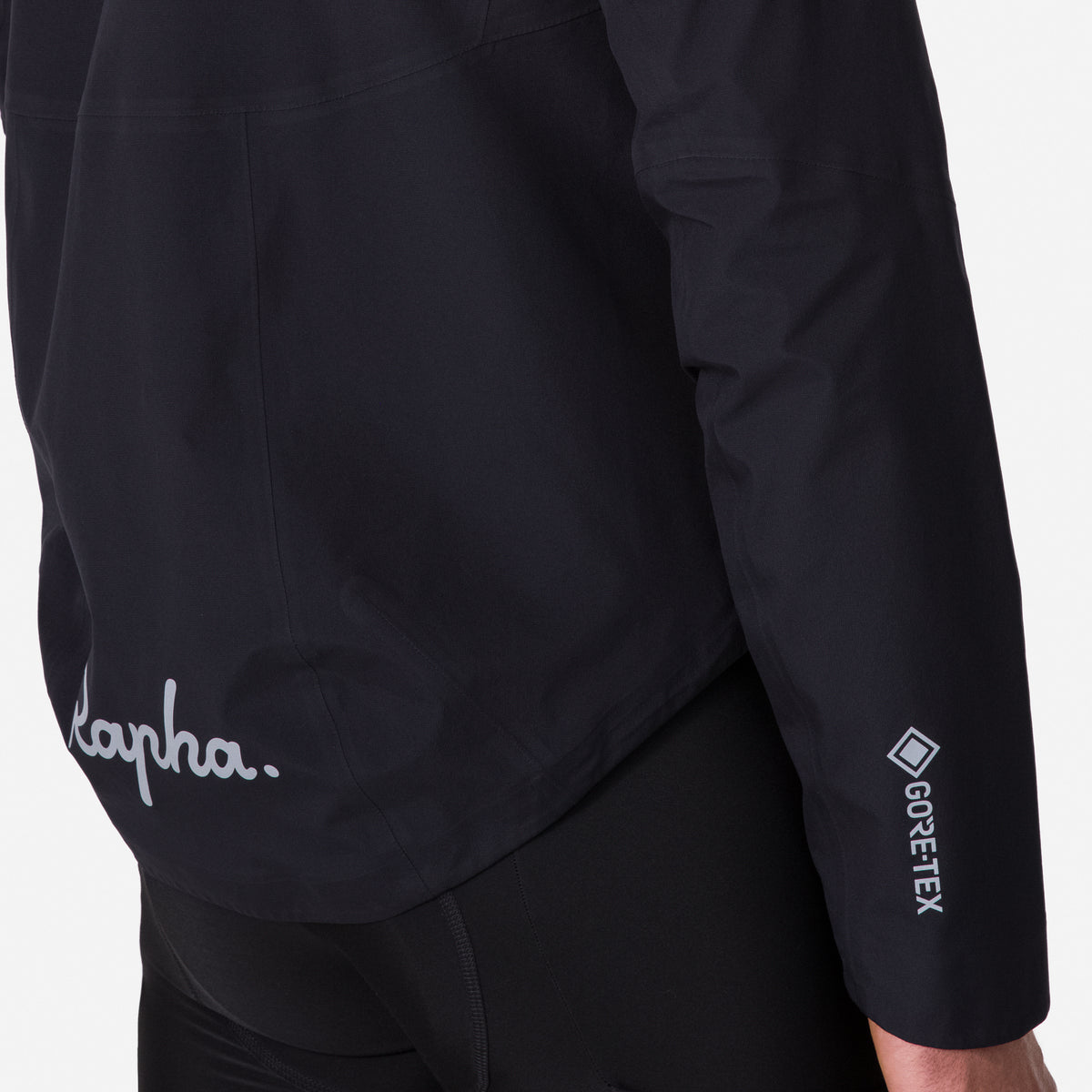 Men's Rapha Gore-Tex Rain Jacket - Black/Silver