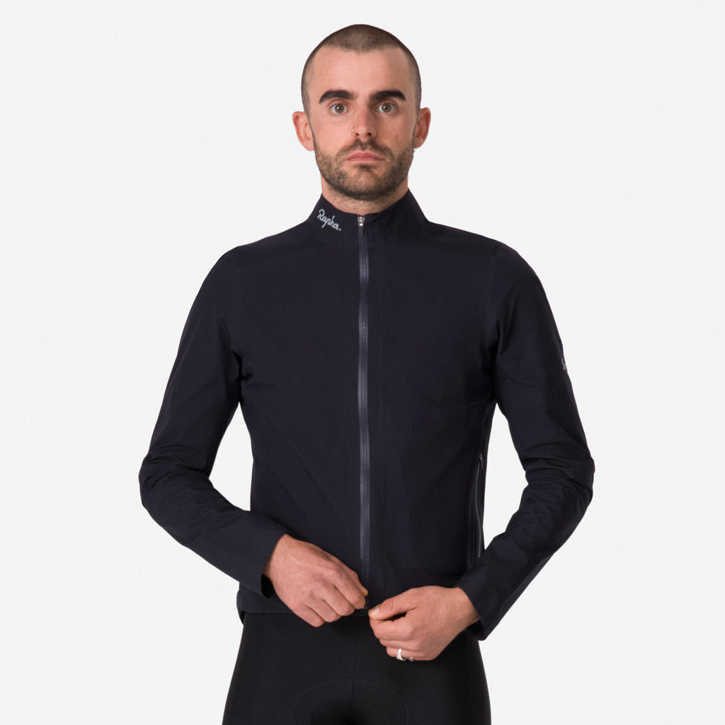 Men's Rapha Gore-Tex Rain Jacket - Black/Silver