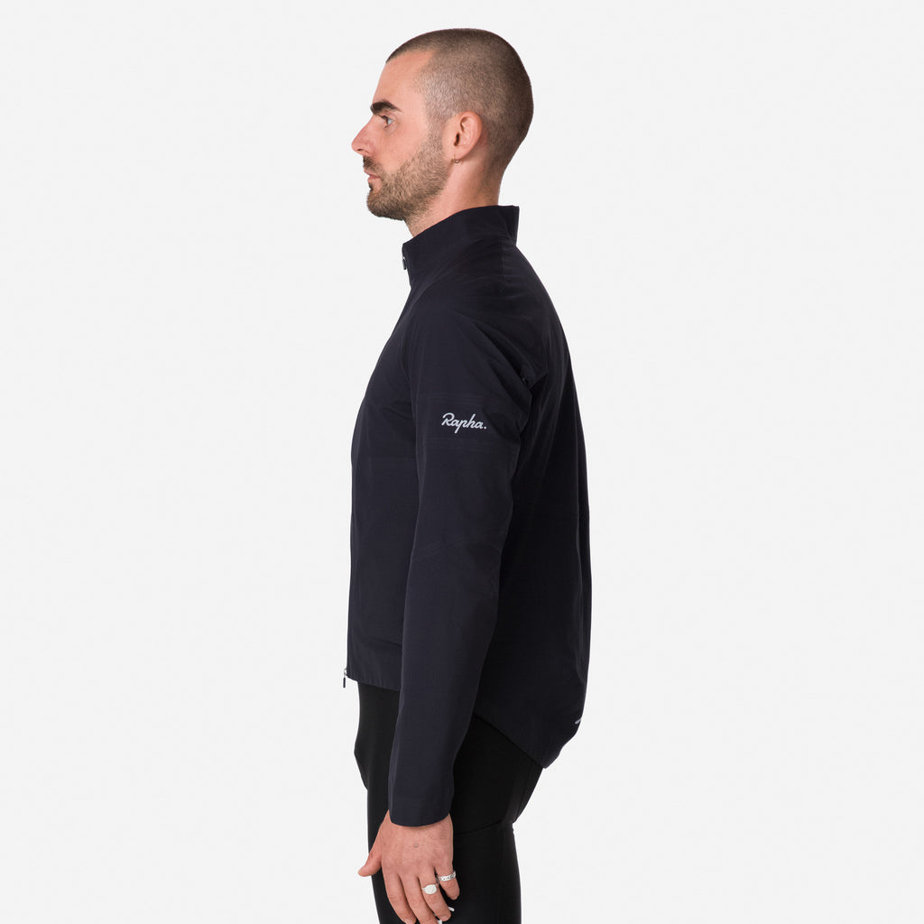 Men's Rapha Gore-Tex Rain Jacket - Black/Silver